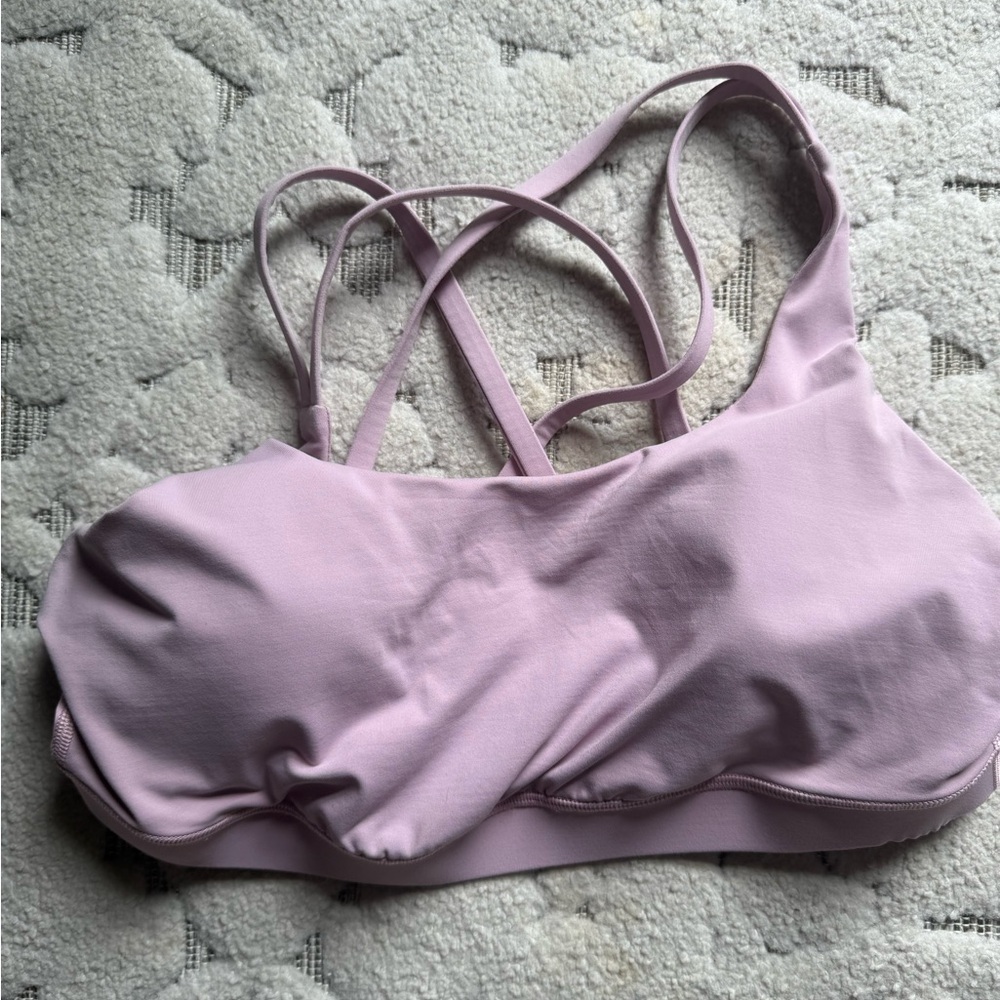 lululemon athletica blush color energy Sports Bra size 10 - Picture 3 of 4